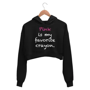 Aerosmith Crop Hoodie - Pink Is My Favorite Crayon