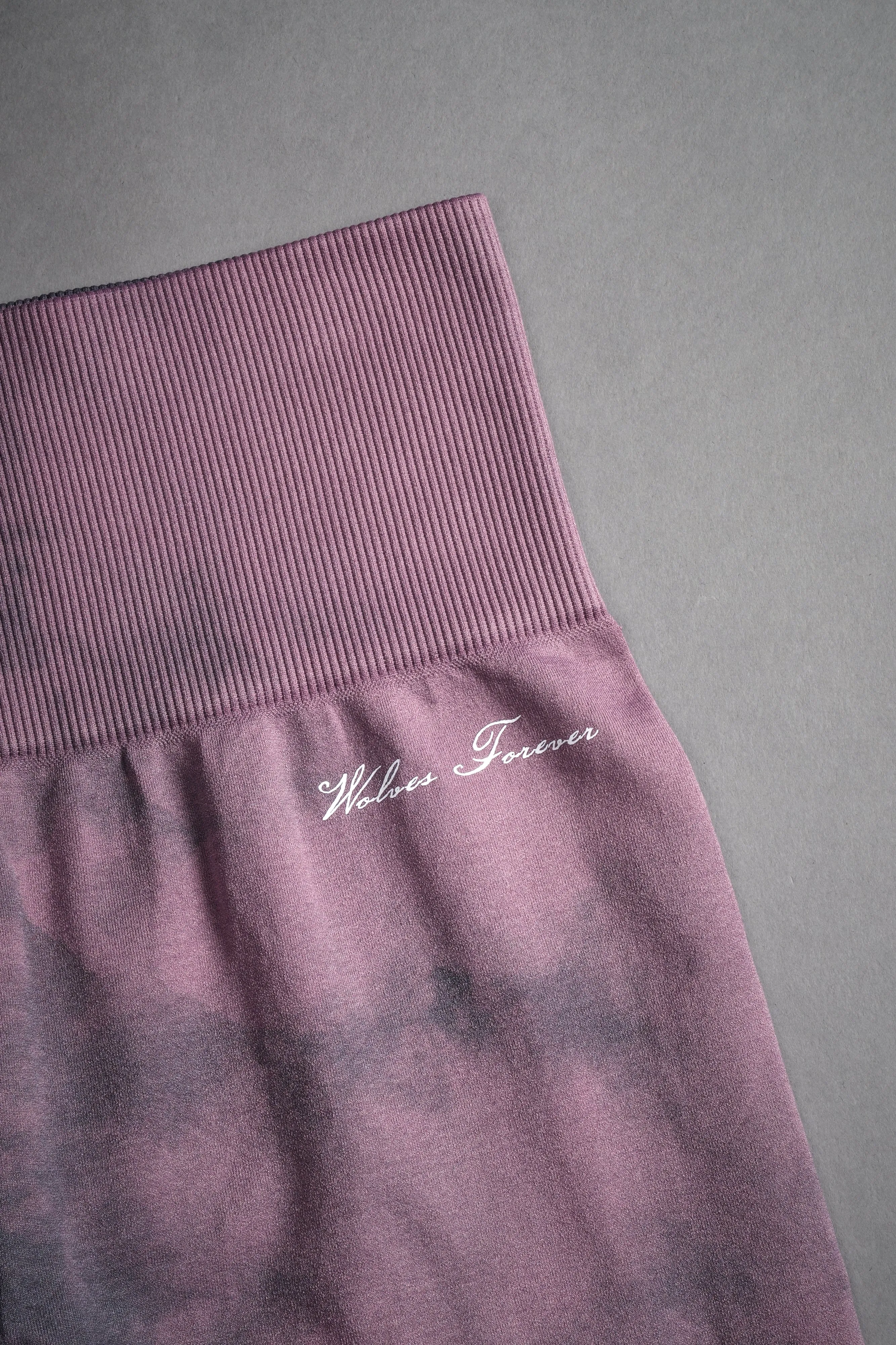 Big Wolf Forever "Everson Seamless" Scrunch Leggings in Cipher Purple Big Ghost Cloud