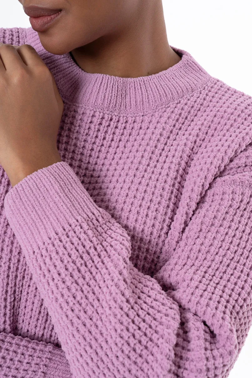 Chenille Jersey _ 145668 _ Purple