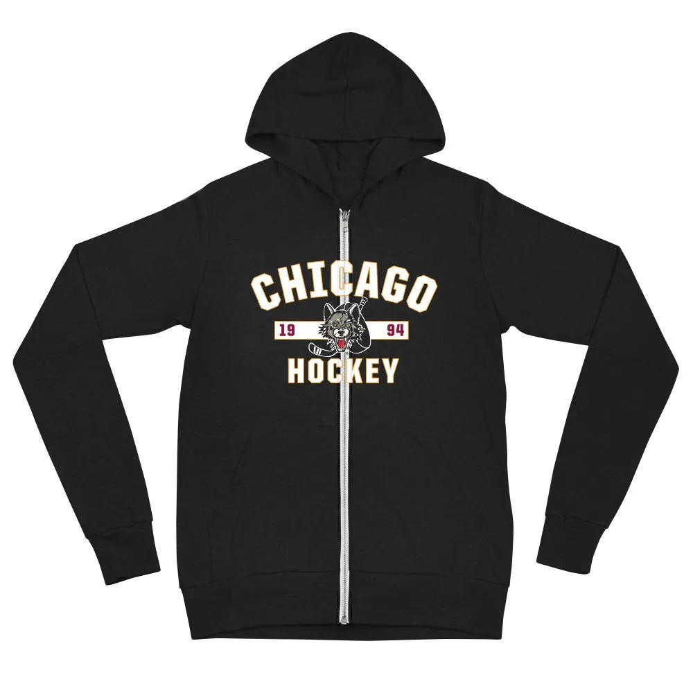 Chicago Wolves Adult Established Full Zip Hoodie