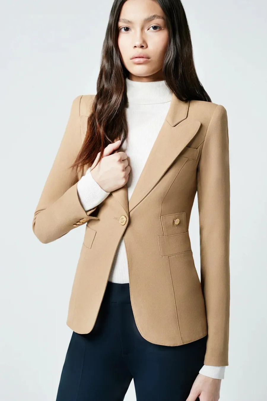 Classic Duchess Blazer Camel
