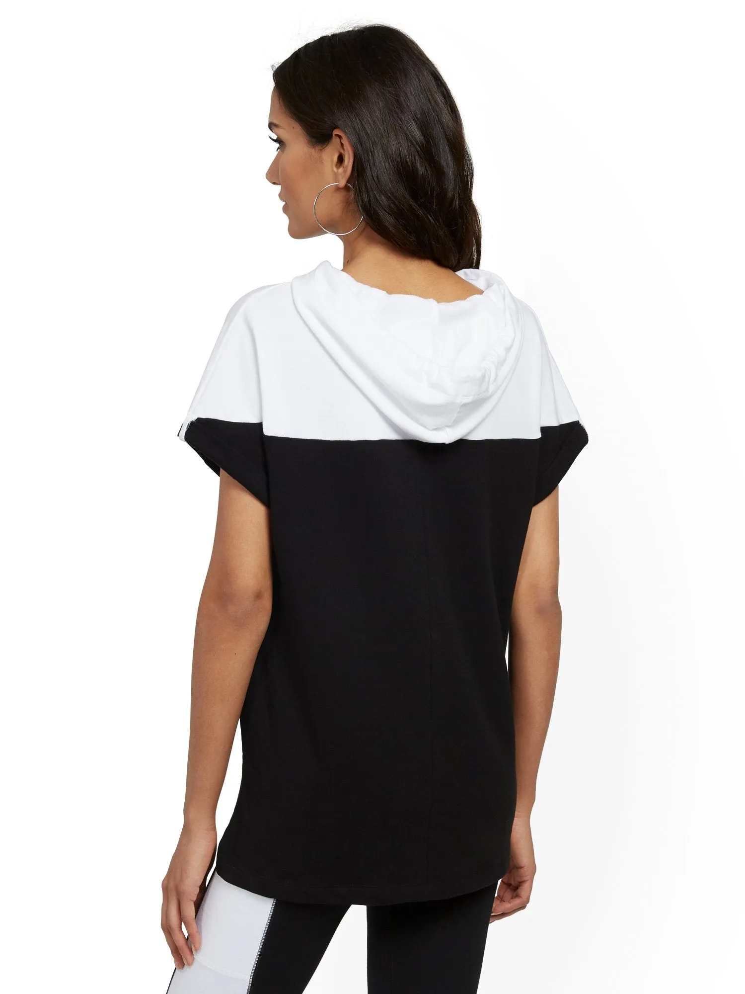 Colorblock 'Queen' Hooded Sweatshirt