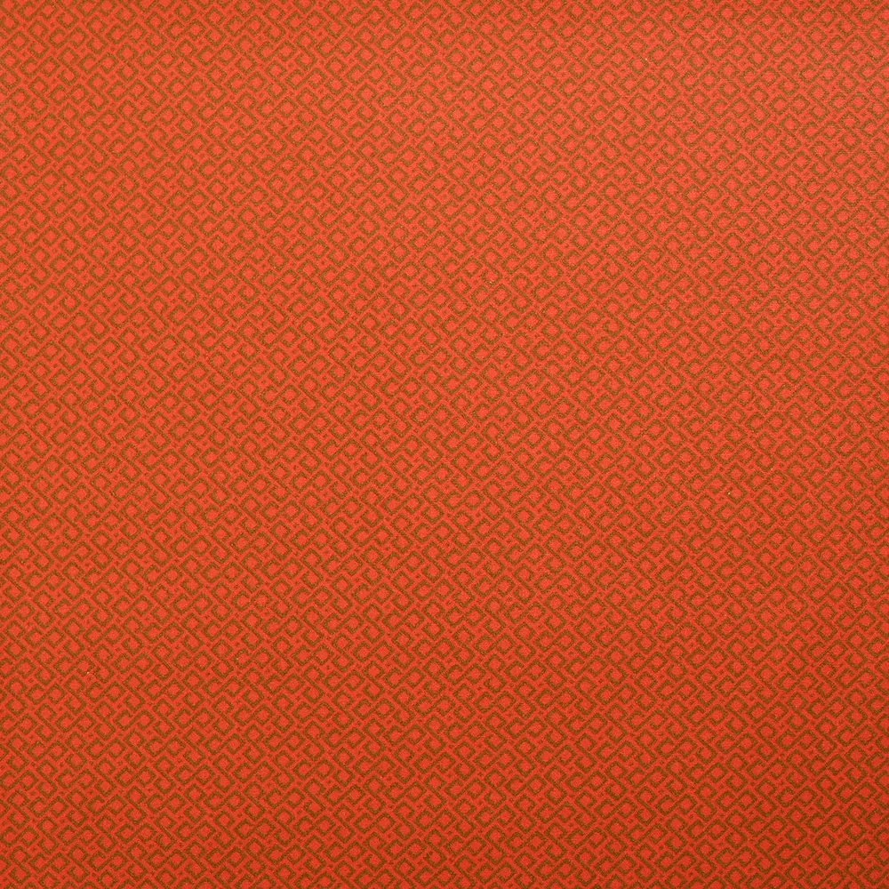 Coton imprimé chemin perdu fond orange
