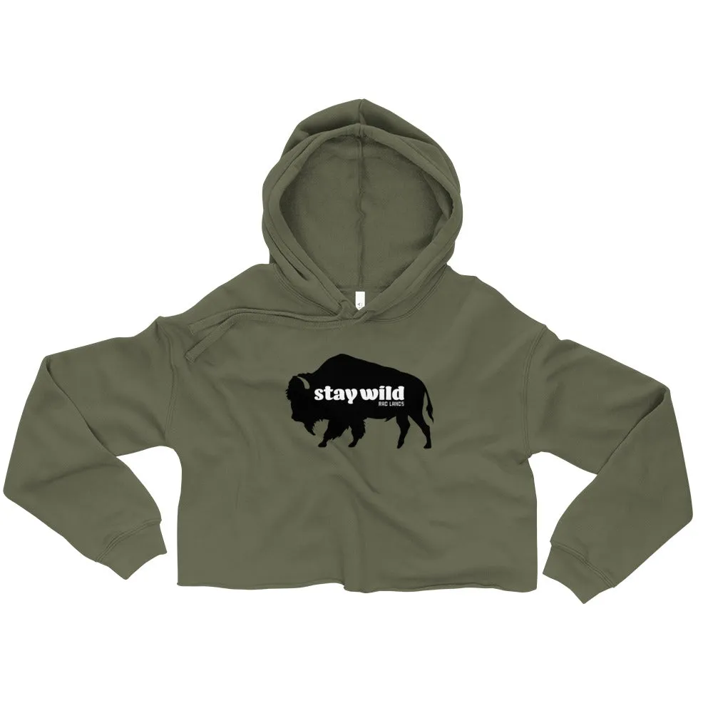 CROP HOODIE - STAY WILD