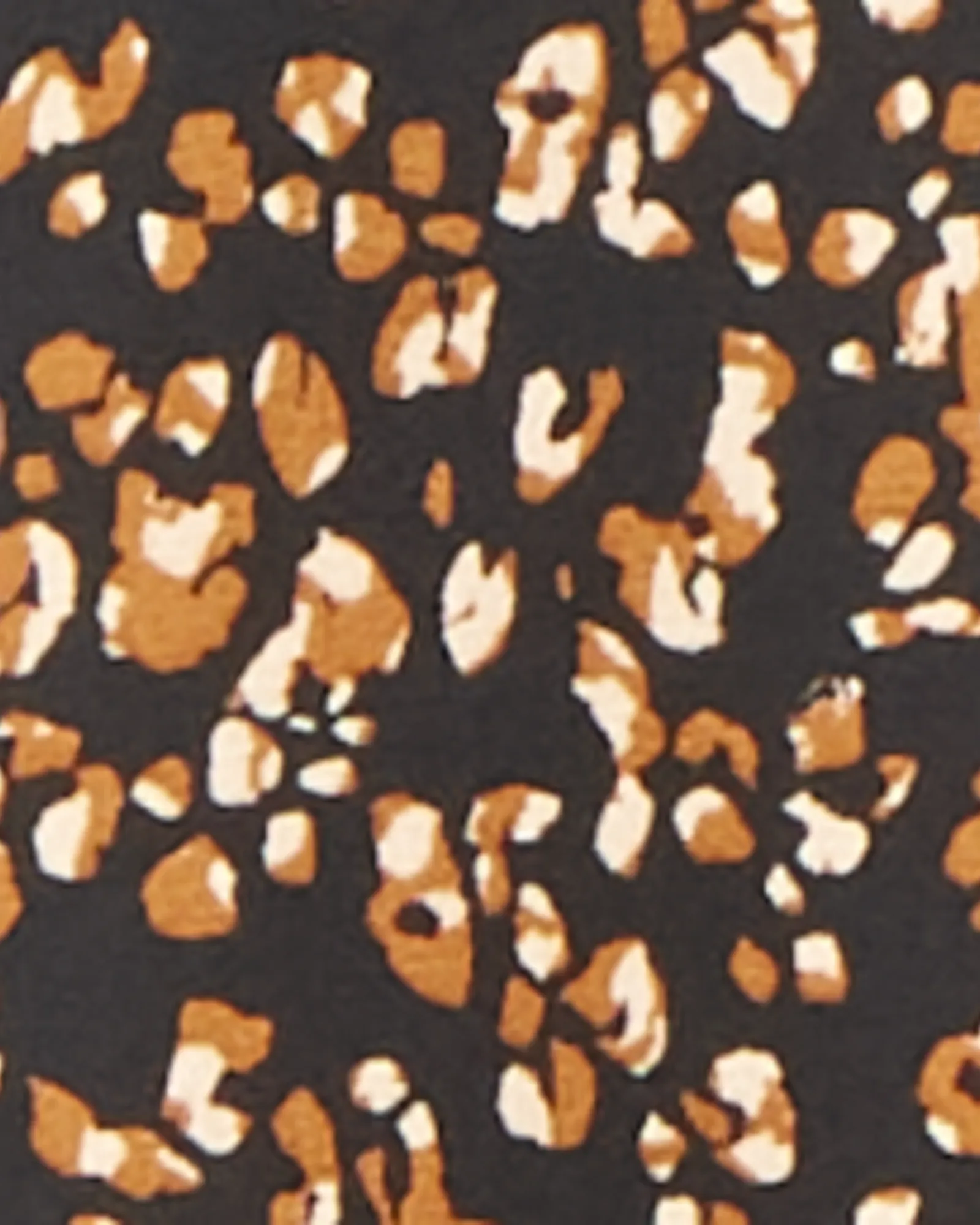 Dinah Short Sleeve Woven Front Top | Black / Tan