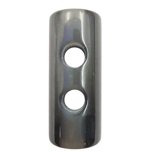 Glossy Horn Double Hole Toggle Button (Set of 6)