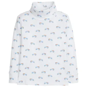 Harvest Truck Printed Turtleneck