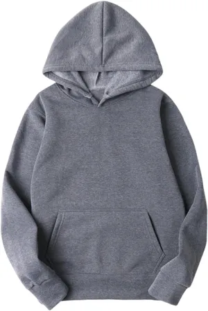 Hoodies for Women Solid Basic Fleece Hoodie Sweatshirt Long Sleeve Comfy Casual Pullover Sweatshirts Fall Outfits 2024