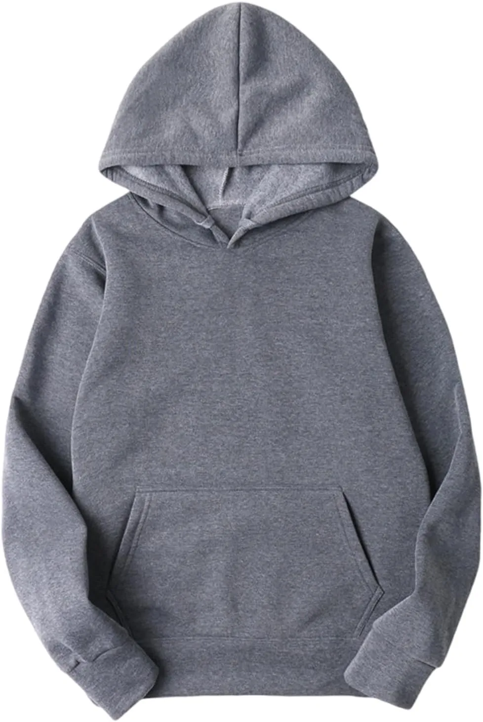 Hoodies for Women Solid Basic Fleece Hoodie Sweatshirt Long Sleeve Comfy Casual Pullover Sweatshirts Fall Outfits 2024