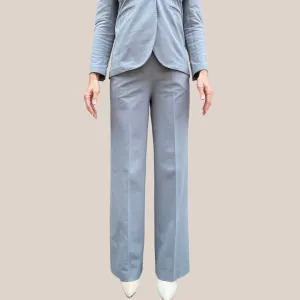Jersey Pique High Waist Pant - Grey