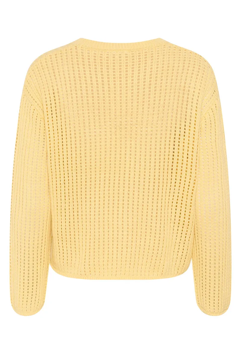 KAFFE KAsolar Knit Pullover Straw
