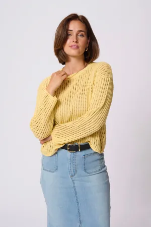 KAFFE KAsolar Knit Pullover Straw