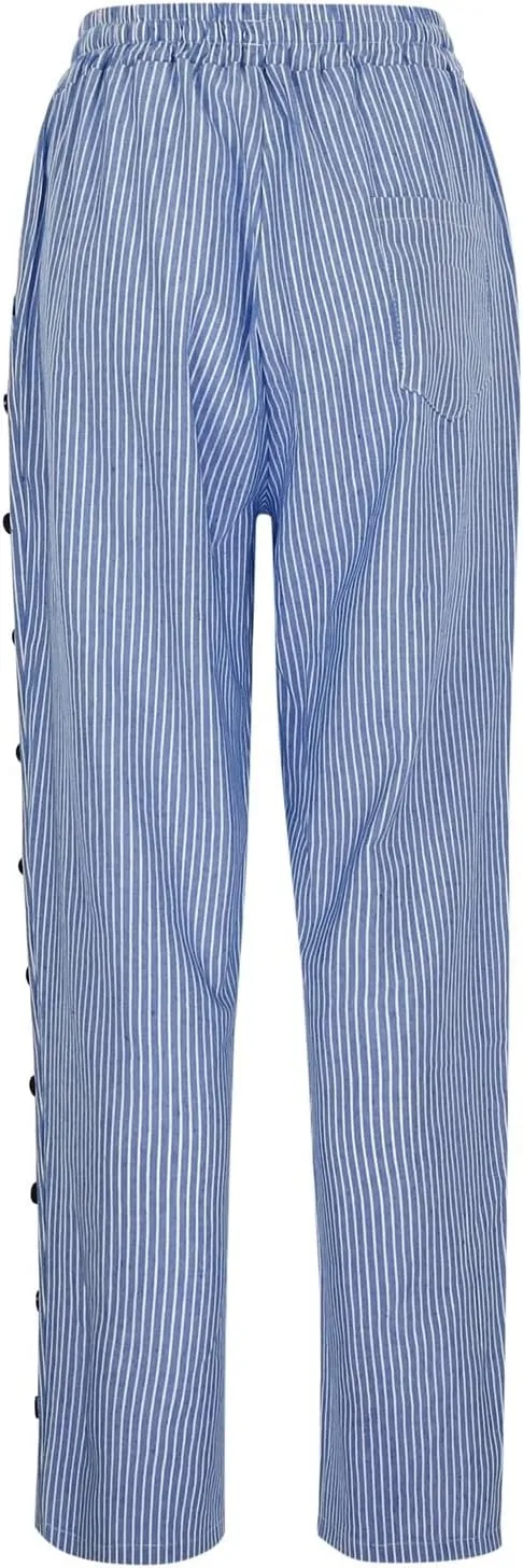 Linen Pants Women Linen Pants Elastic Capri Pants 2025 Pants with Pockets Wide Leg Cropped Pants Petite