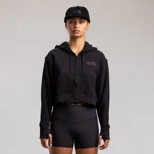 Morris 75 Zip Crop Hood - Women's BLACK