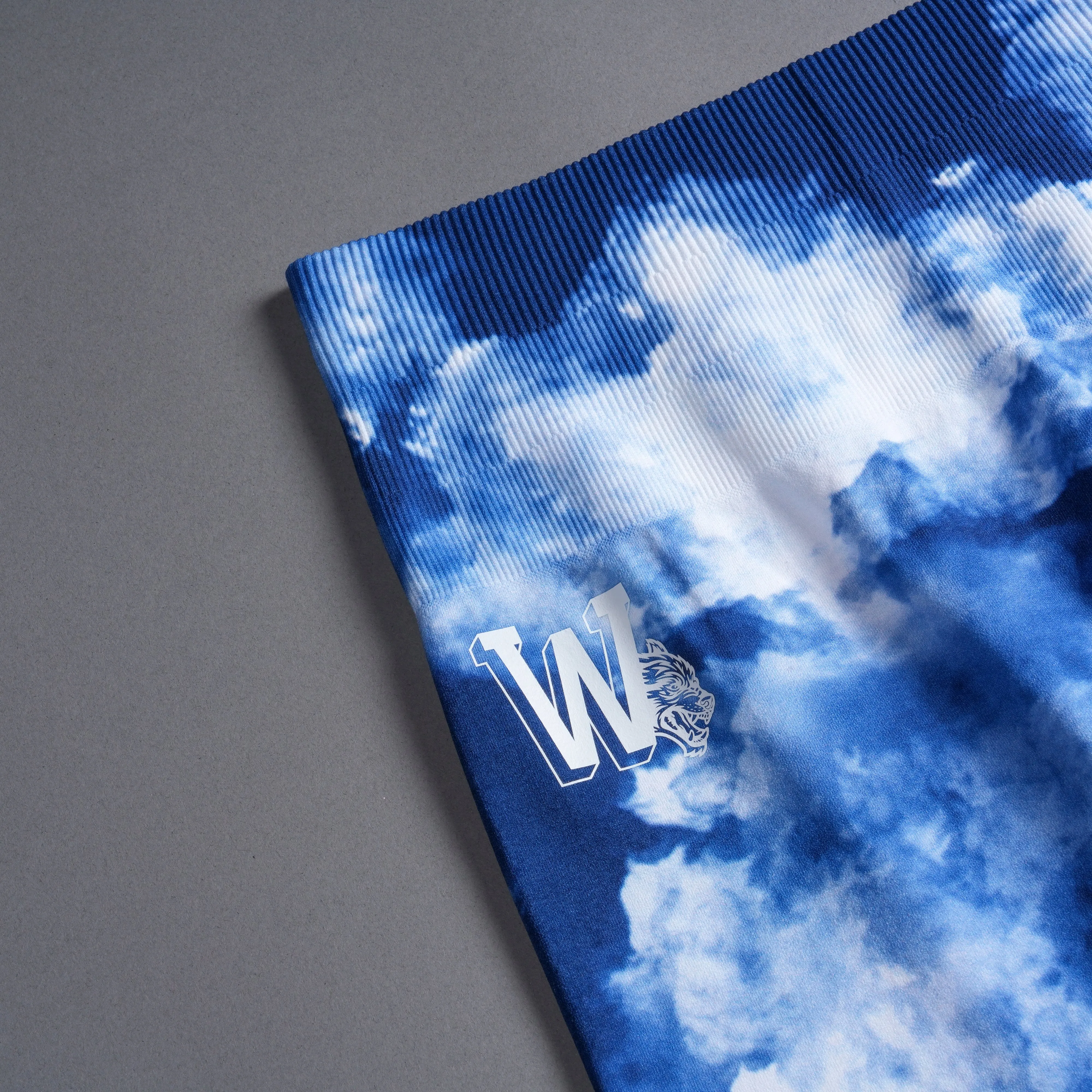 Our Stamp "Everson Seamless" Gracie Flare Scrunch Leggings in Blue Sky