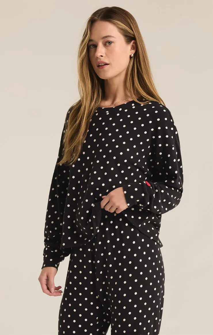 Polka Dot Lounge Top
