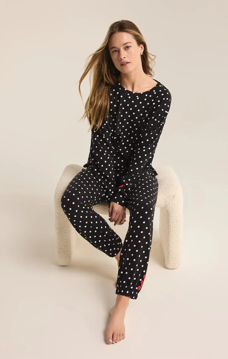 Polka Dot Lounge Top