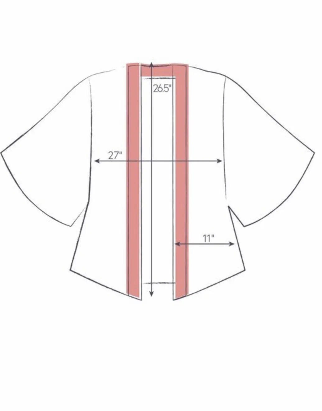 POWDER TRAILING WISTERIA KIMONO JACKET AMETHYST