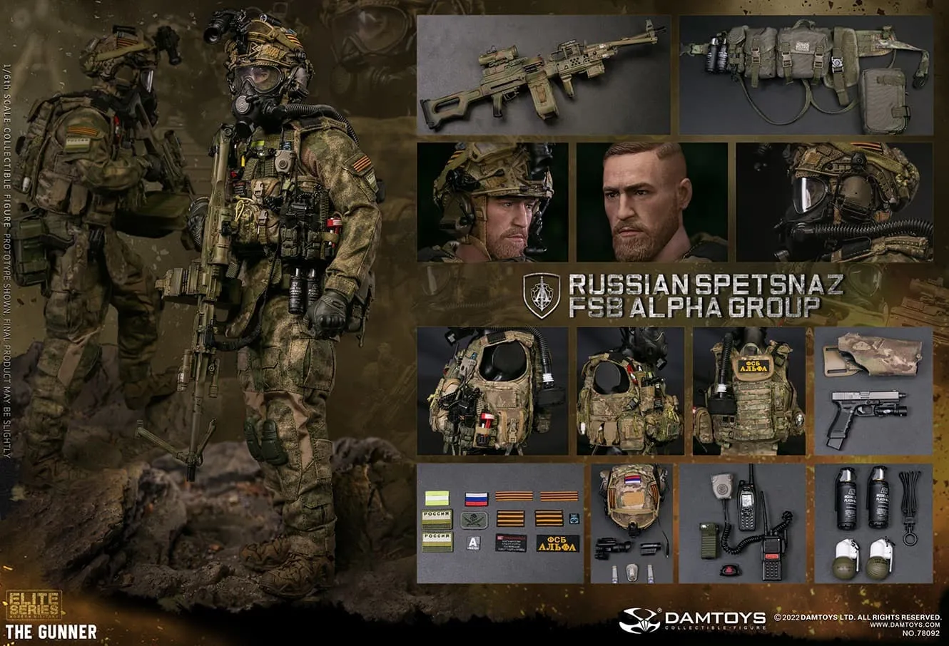 Russian Spetsnaz FSB Gunner - Multicam MOLLE Vest Set
