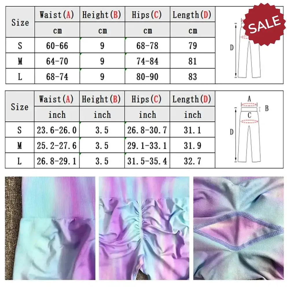 Seamless Push Up Scrunch Sport Leggings  Womens Tummy Control Butt Lift Yoga Pants