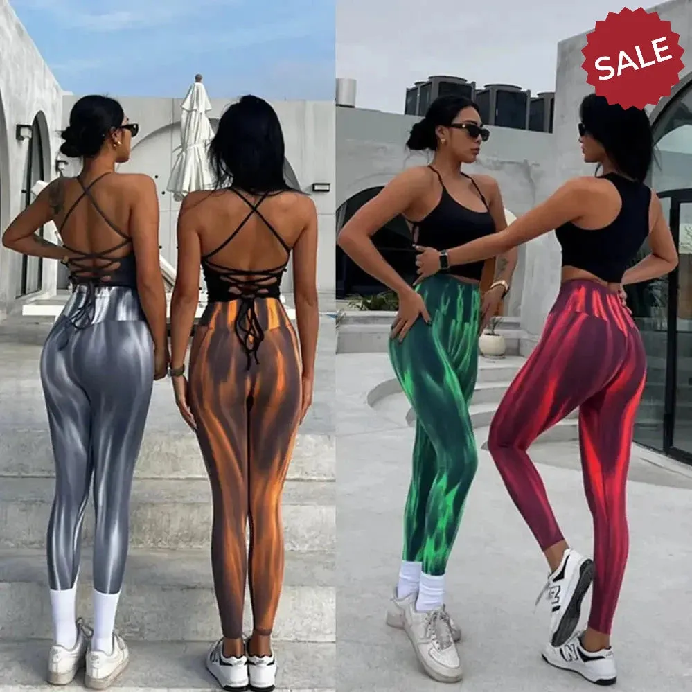 Seamless Push Up Scrunch Sport Leggings  Womens Tummy Control Butt Lift Yoga Pants