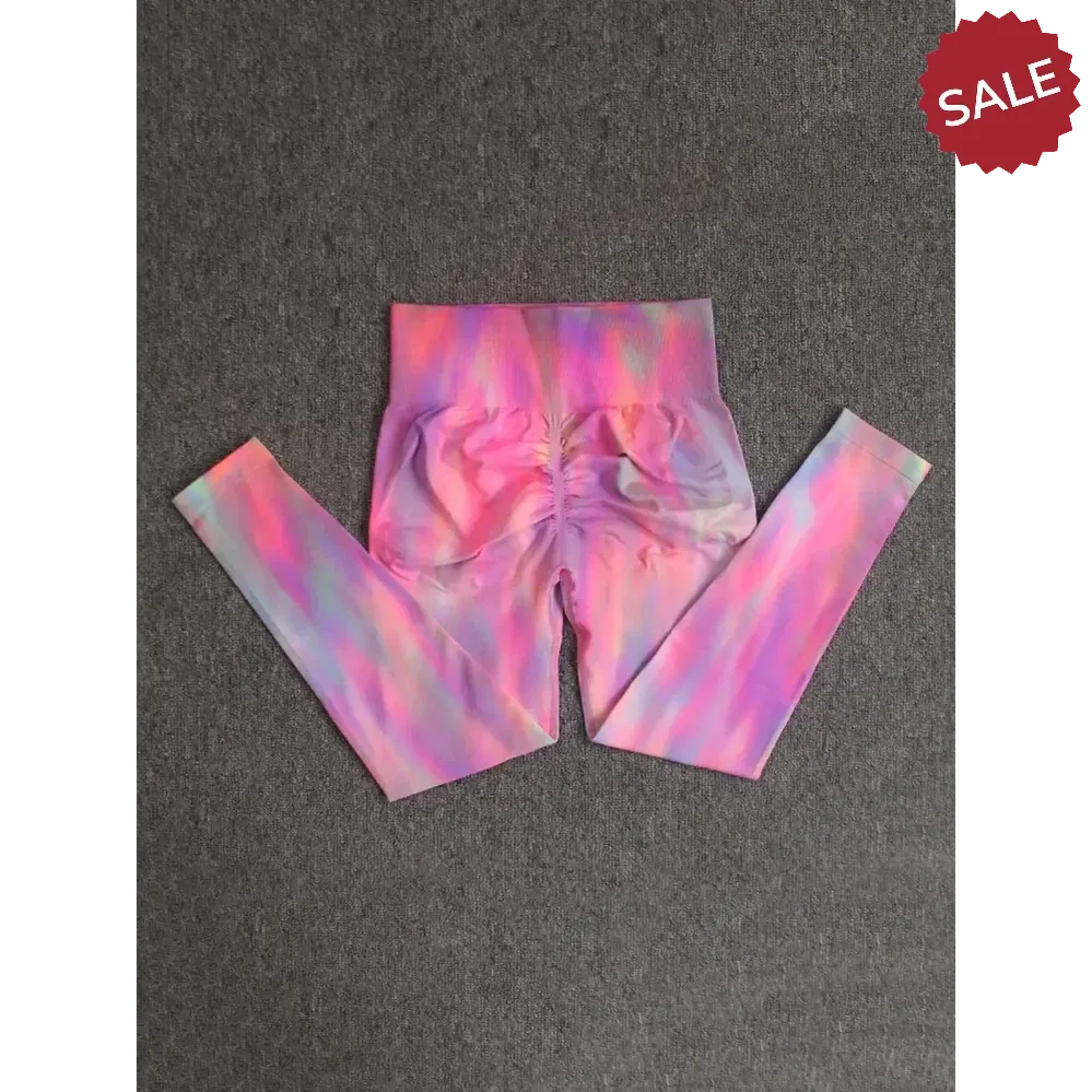 Seamless Push Up Scrunch Sport Leggings  Womens Tummy Control Butt Lift Yoga Pants