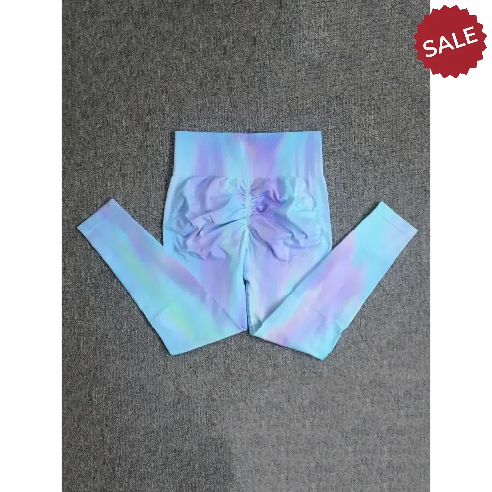 Seamless Push Up Scrunch Sport Leggings  Womens Tummy Control Butt Lift Yoga Pants