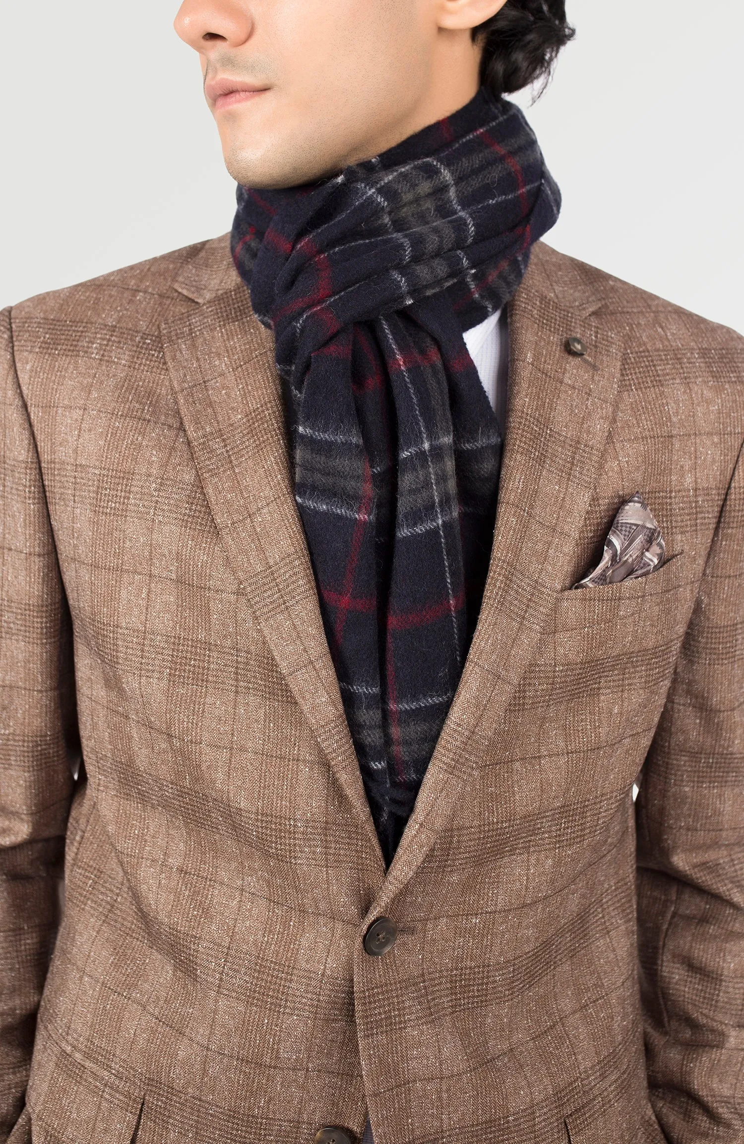 Sharp Textured Slub Plaid