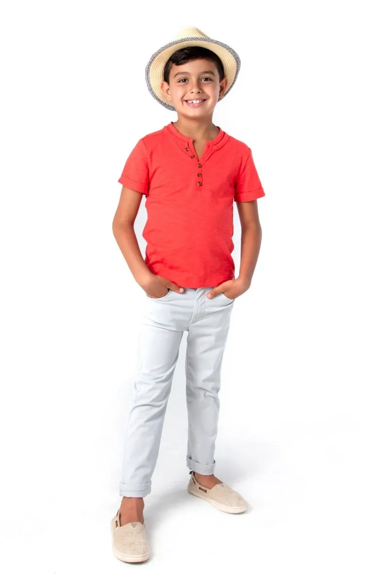 SKINNY TWILL PANTS