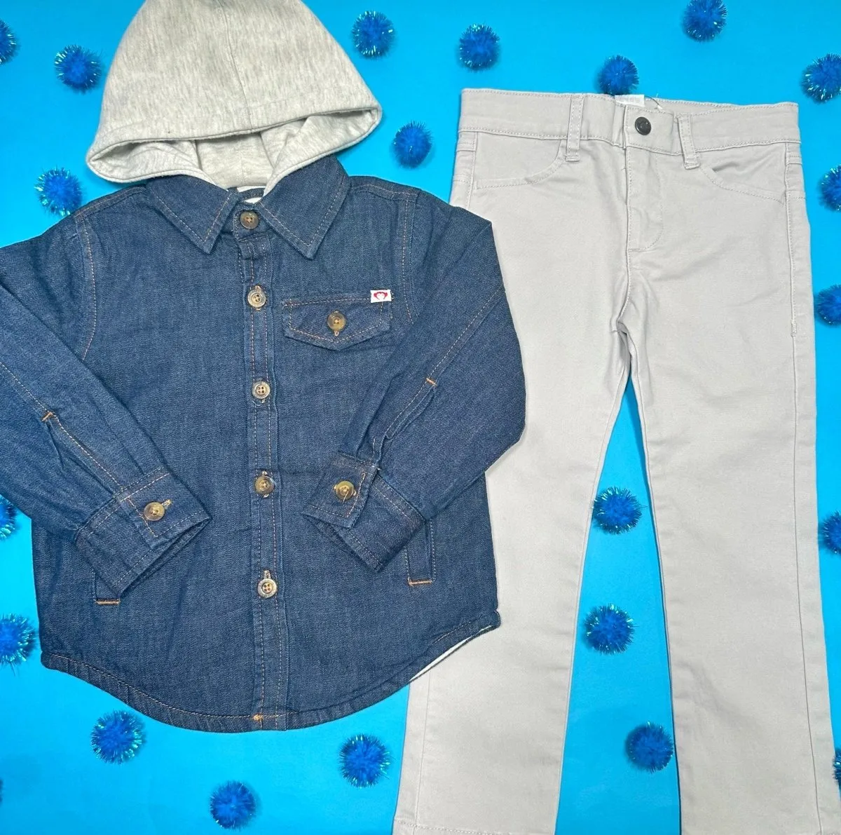 SKINNY TWILL PANTS