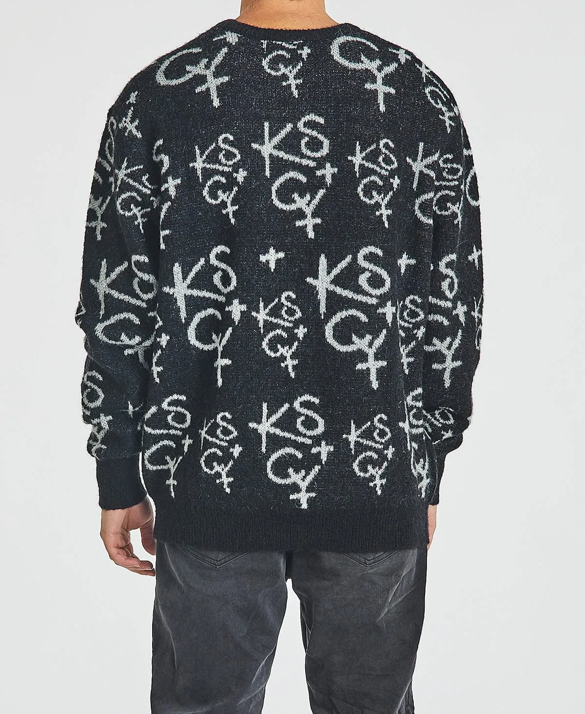 Sunset Relaxed Knit Jumper Jet Black